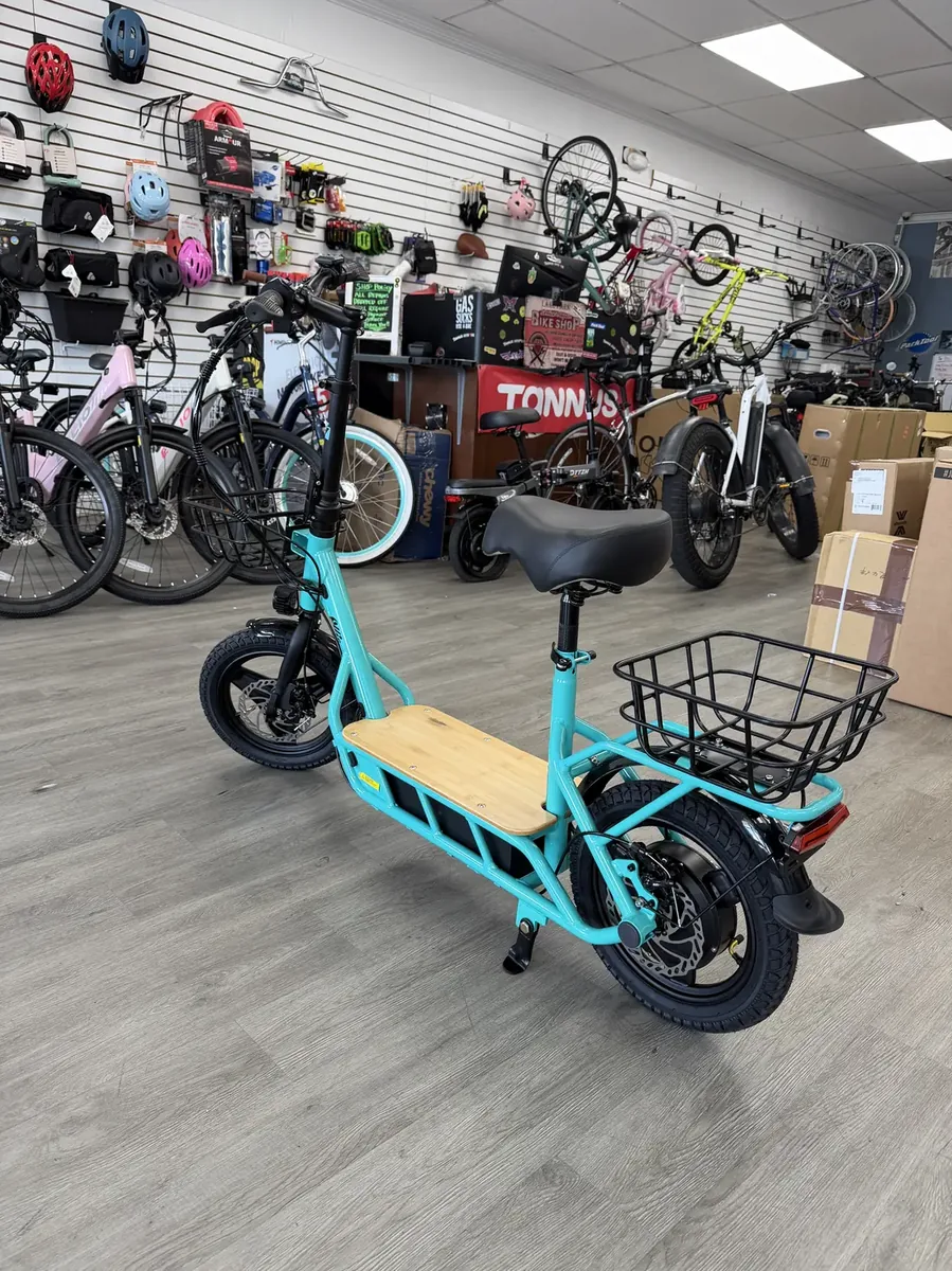 View photo 4 of Electric scooter rear basket and rack