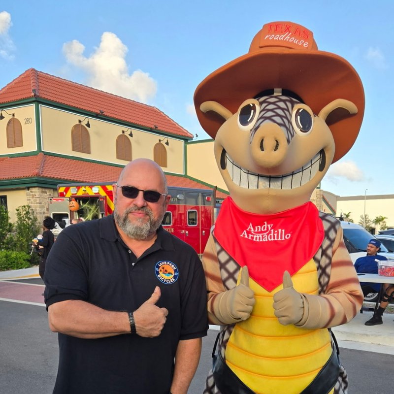 Tony at a neighborhood community event